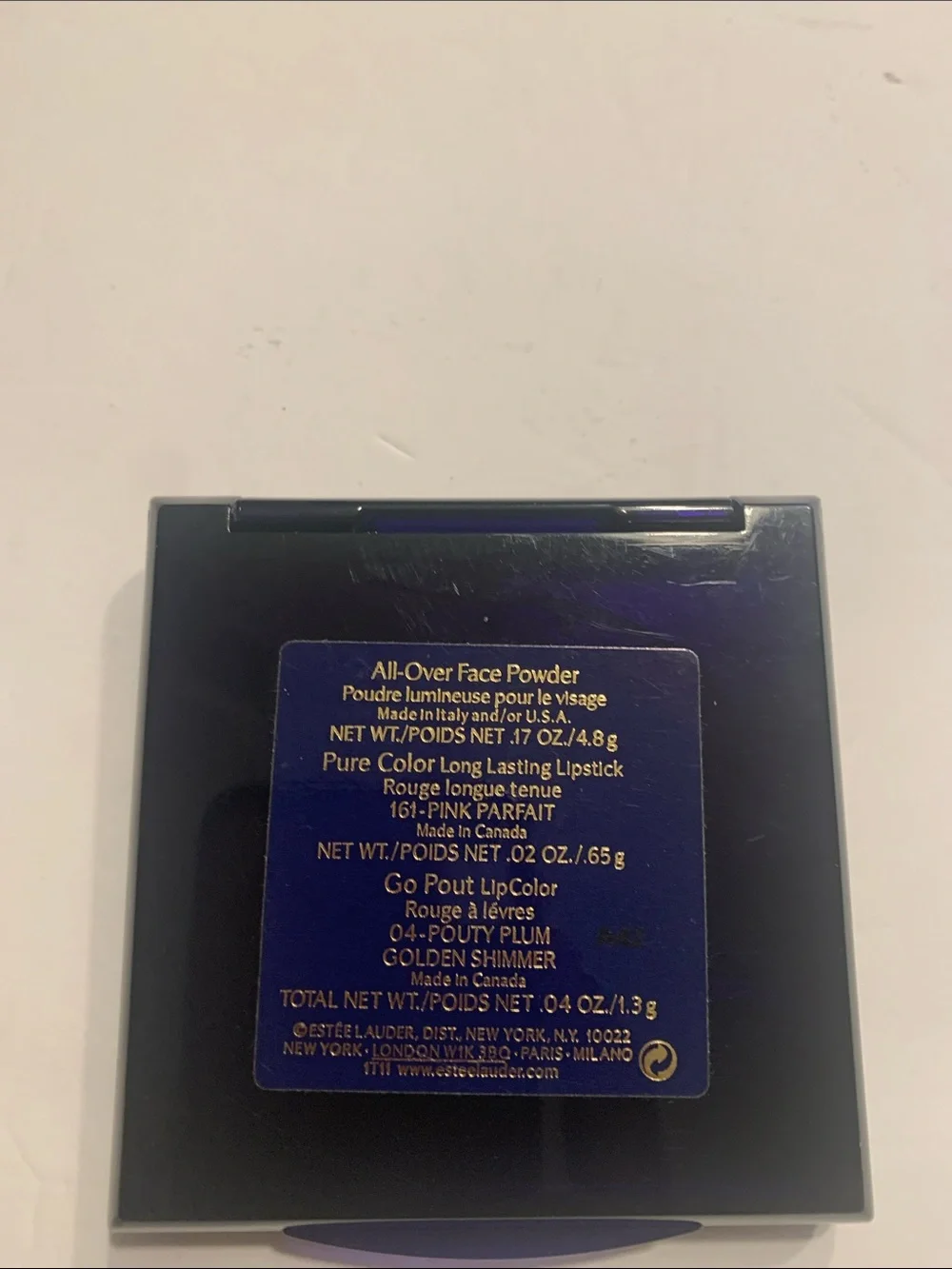 Estée Lauder All Over Face Powder & Lip Color Gold Compact 0.17 oz